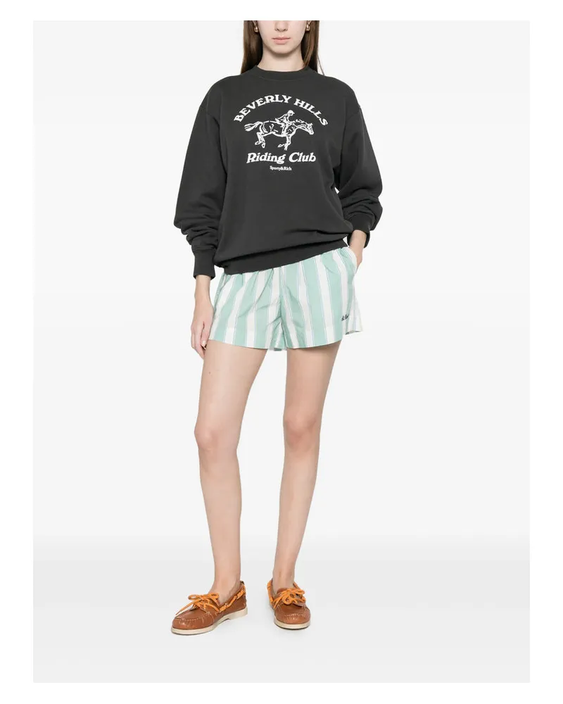SPORTY & RICH Fadbk Sweatshirt — Black Black