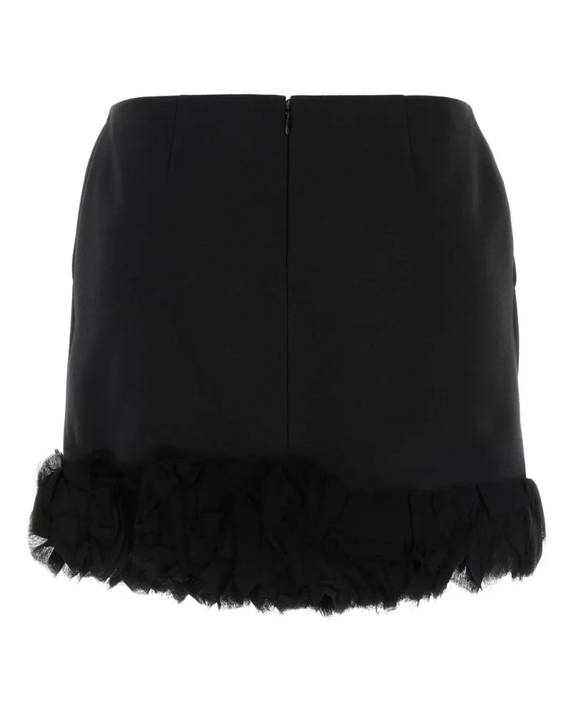 Blumarine Corta Mini Skirt — Black Black