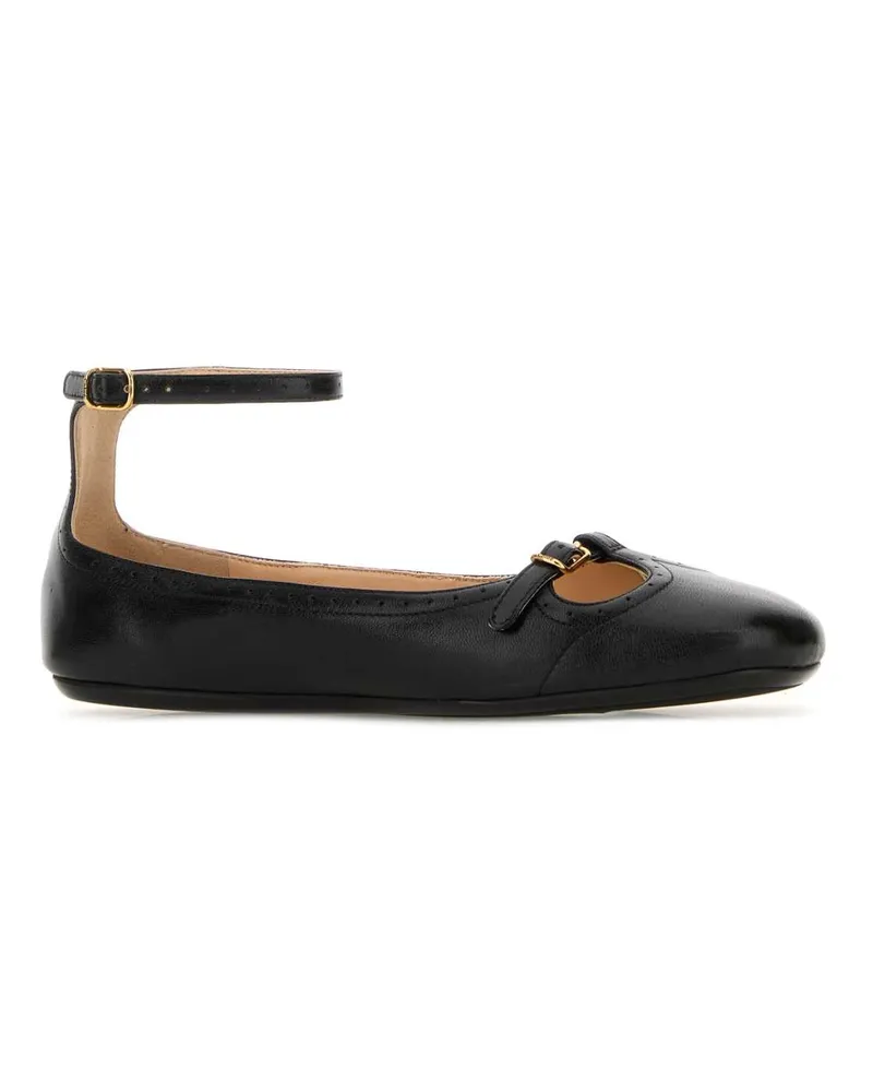 Chloé Black Ballerine Flat Shoes Black