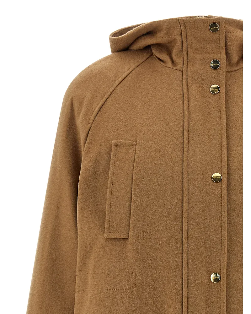 Max Mara Women's Beige Polyamide Parka Clothing Beige