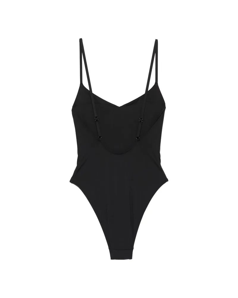 BONDI BORN Bernadetta One-Piece Swimsuit — Black Black