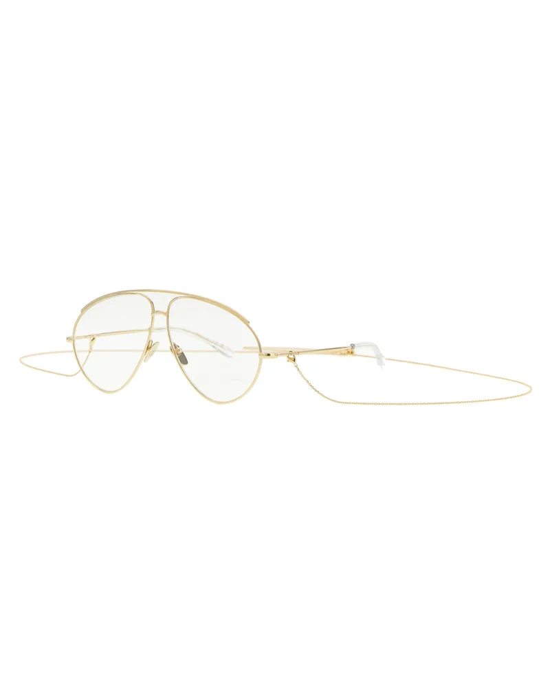 Gucci GU322440BM Gold Aviator Sunglasses — Gold Gold