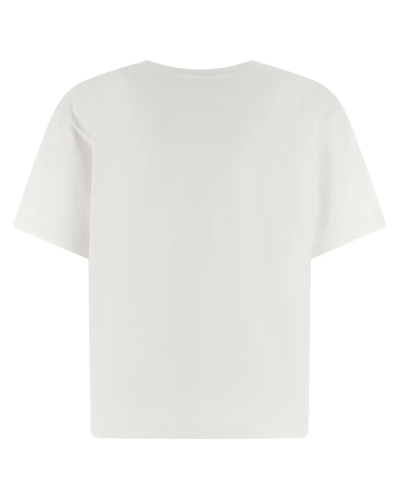 Alexander McQueen Women's Bicolor Cotton T-Shirt White