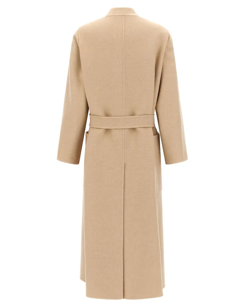 Max Mara Women's Beige Wool Coat Clothing Beige