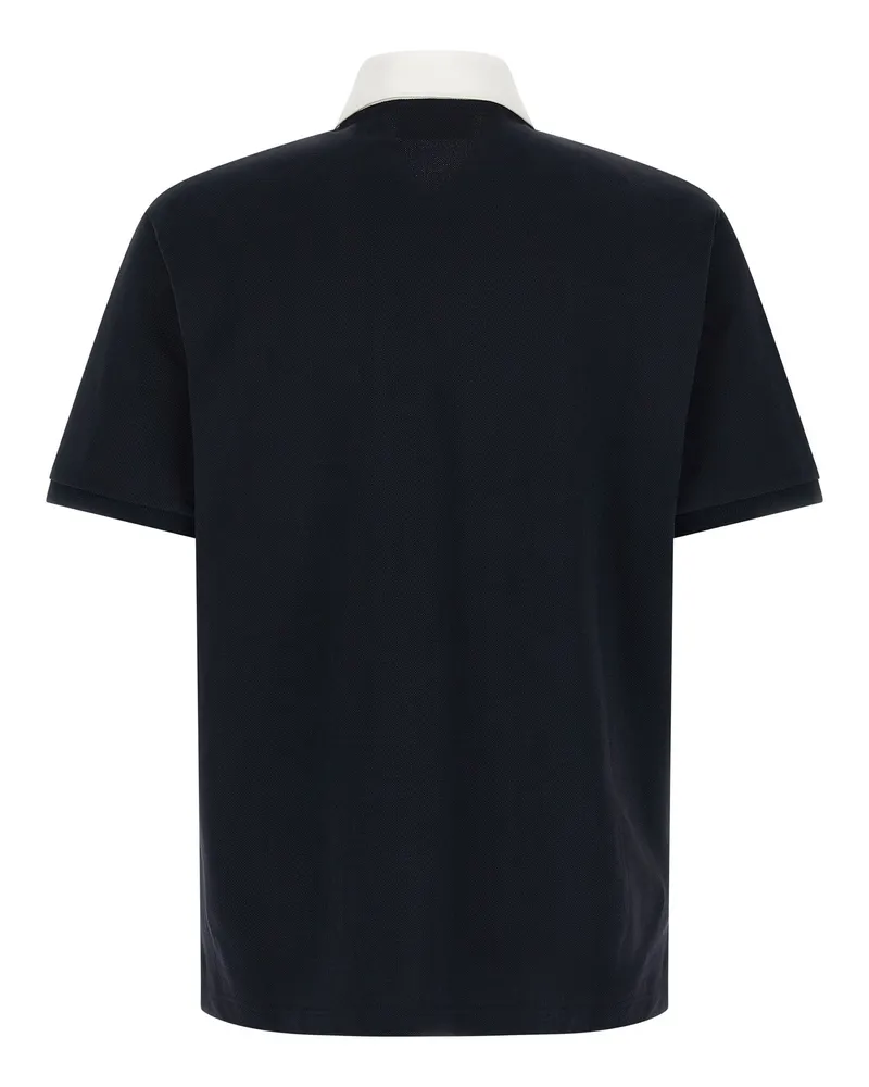 Gucci Men's Blue Cotton Polo Shirt Blue