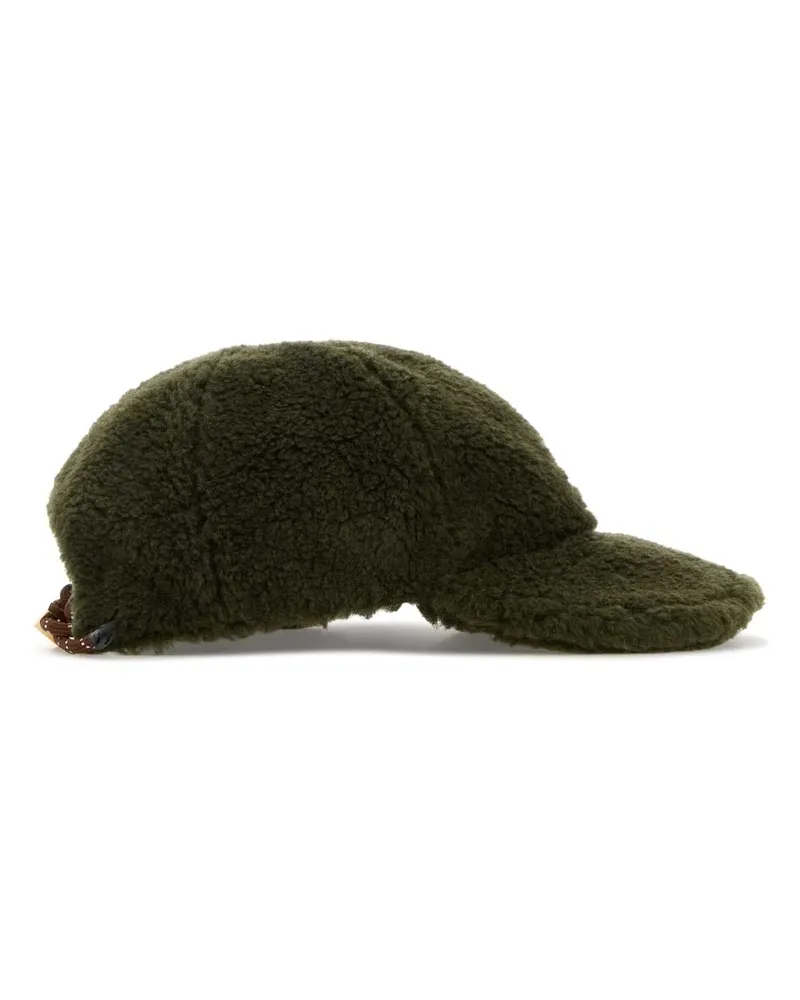 Miu Miu Women's Olive Green Pile Baseball Cap Tundratabacco Pcplwv Cappelli E Fasce Per Capelli Hat Green