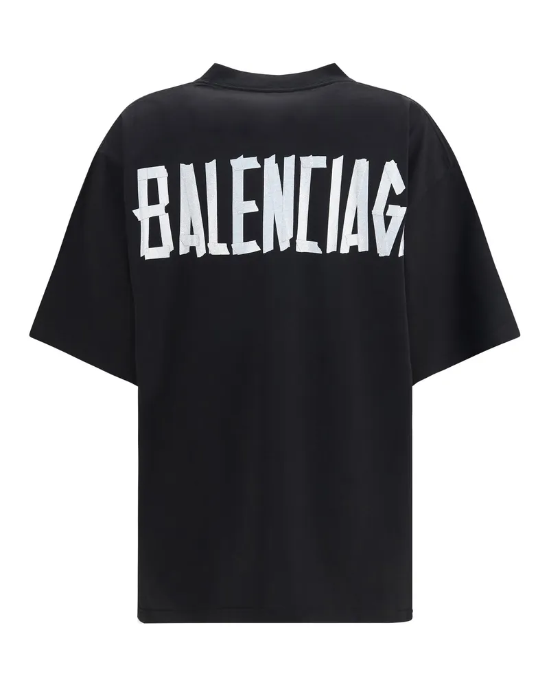 Balenciaga Glitter Logo T-Shirt — Black Black