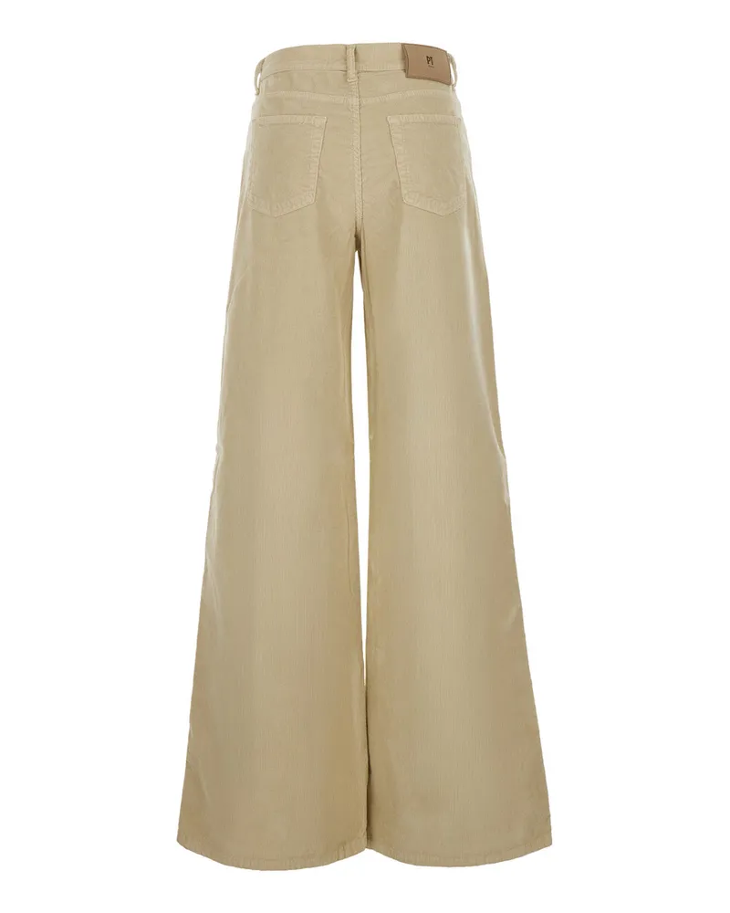 PT TORINO Women's Corduroy Trousers Cindy Beige Cotton Beige