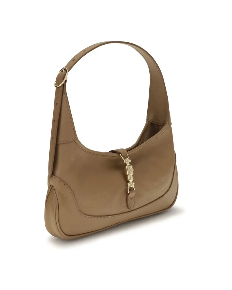 Gucci Women's Beige Goatskin Shoulder Bag Beige