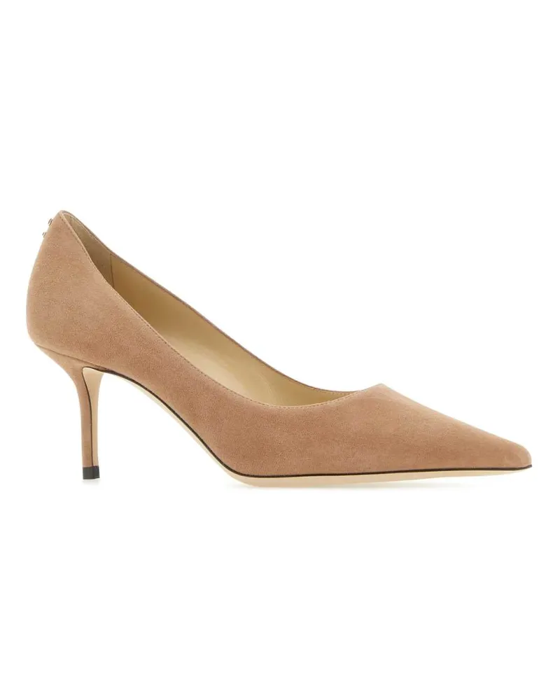 Jimmy Choo Women's Skin Pink Suede Love 65 Pumps Balletpink Leather Salpa Plastic Metal Scarpe Con Tacco High Heel Shoes Beige