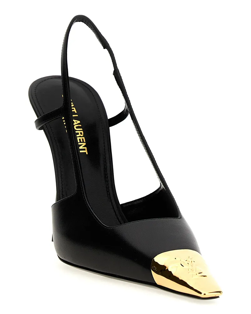 Saint Laurent Jeanne Pump — Black Black