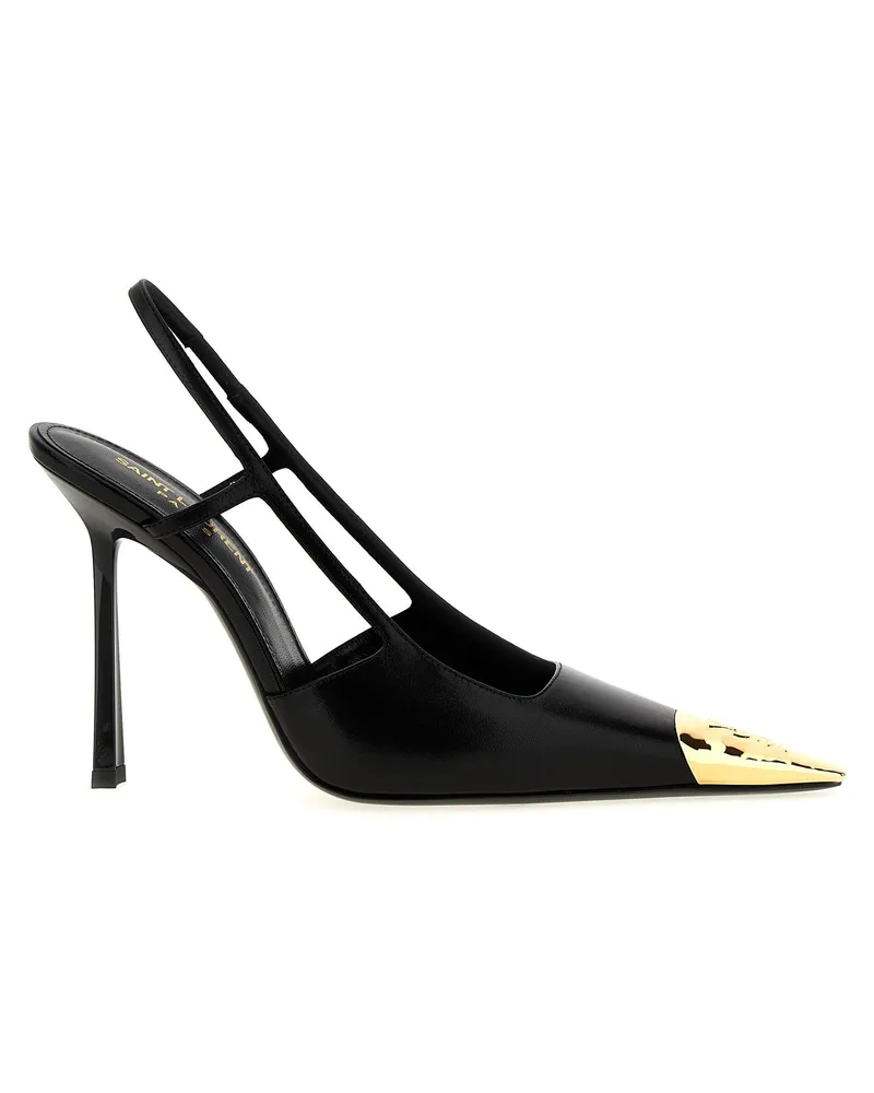 Saint Laurent Jeanne Pump — Black Black