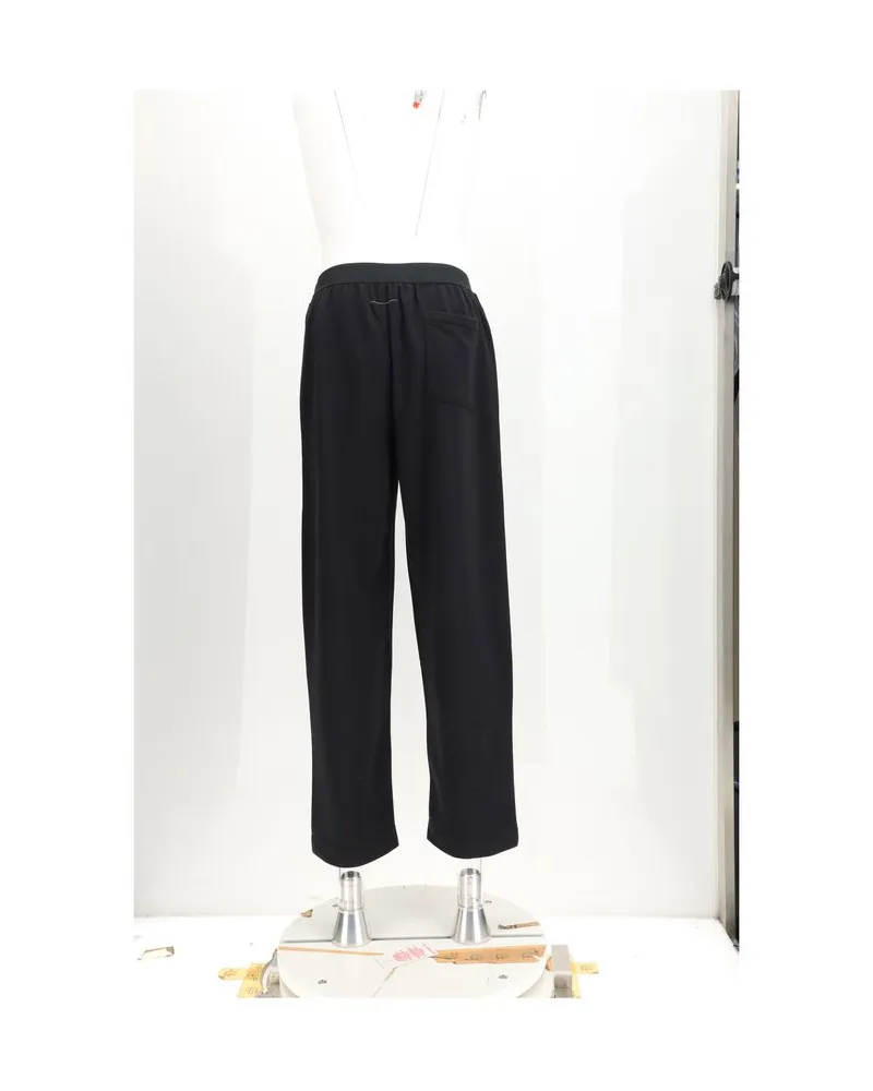 Maison Margiela Men's Black Cotton Casual Pants Black