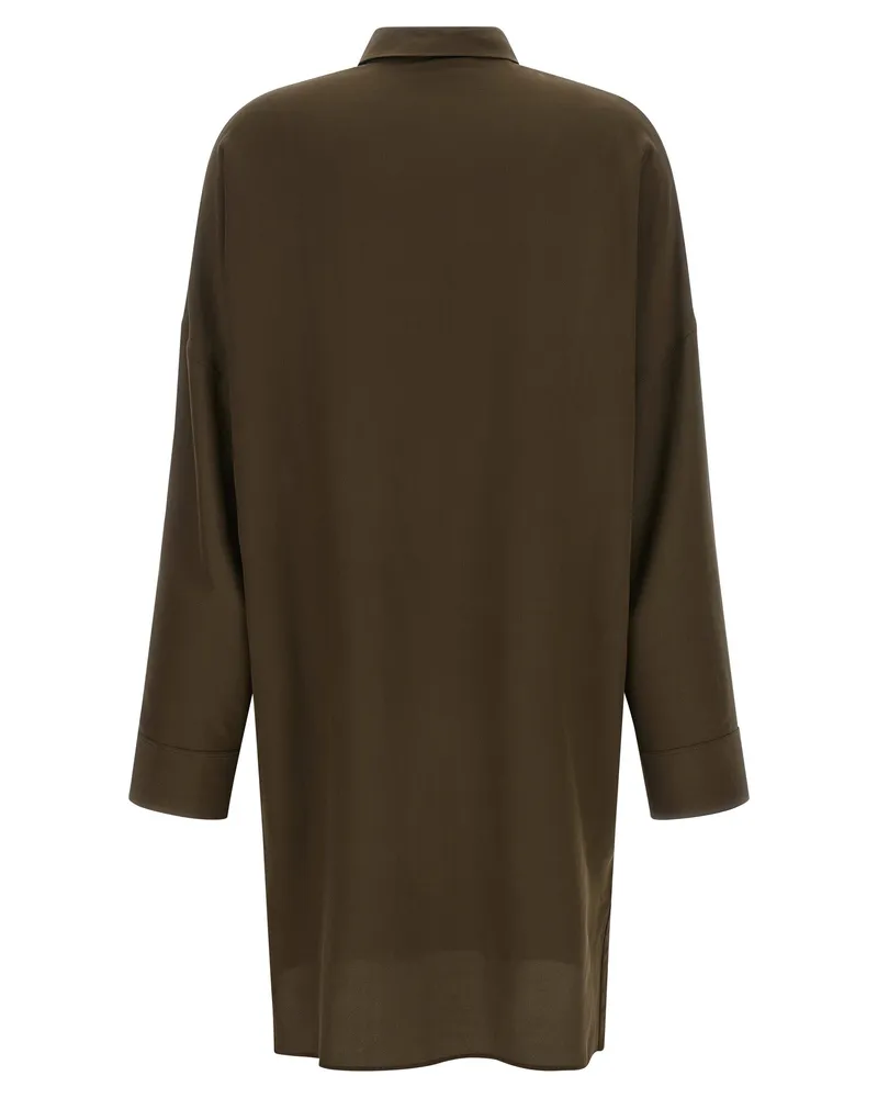 Tom Ford Women's Bicolor Silk Midi Dress Green