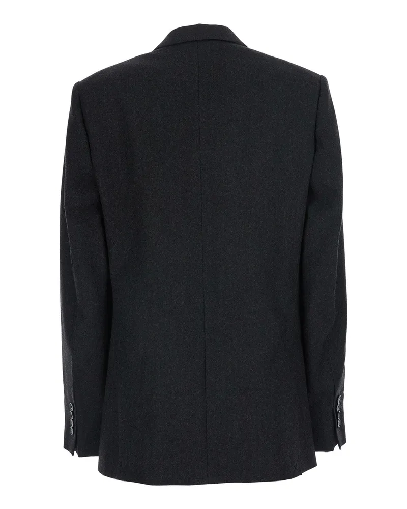 Victoria Beckham Women's Jacket Beatrice Grey Wool Blazers Gray
