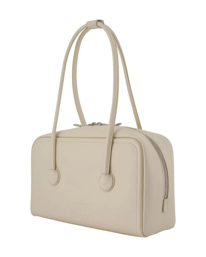 Marge Sherwood Women's Soft Cowhide Leather Shoulder Bag Beige Beige