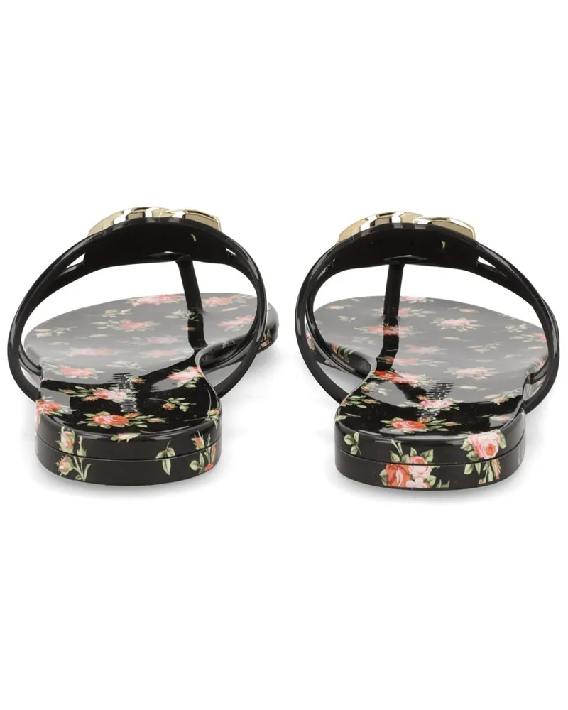 Dolce & Gabbana Logo TPU Slide Sandals — Multicolor Multicolor