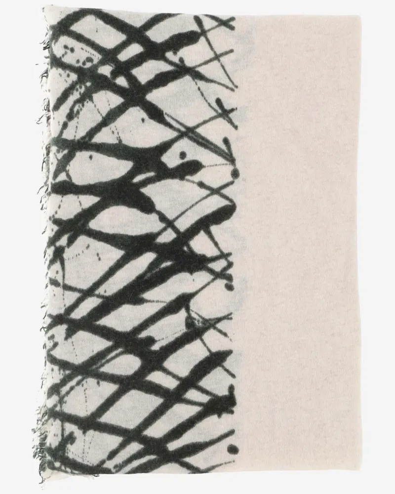 Faliero Sarti Women's Siox Scarf Ivory Cashmere Scarfs Ivory