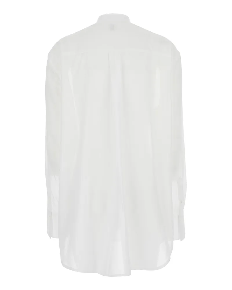 Totême Women's Shirt With Stand-Up Collar White Cotton Organic Blouses White