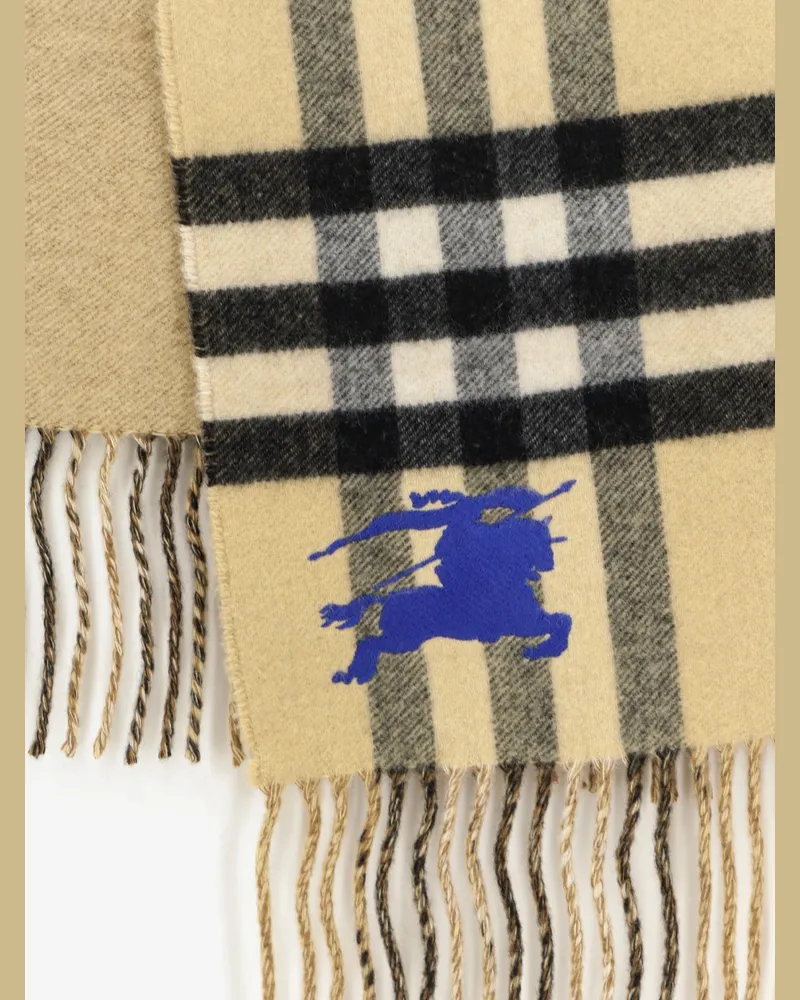 Burberry Men's Cashmere Scarf Beige Scarfs Beige