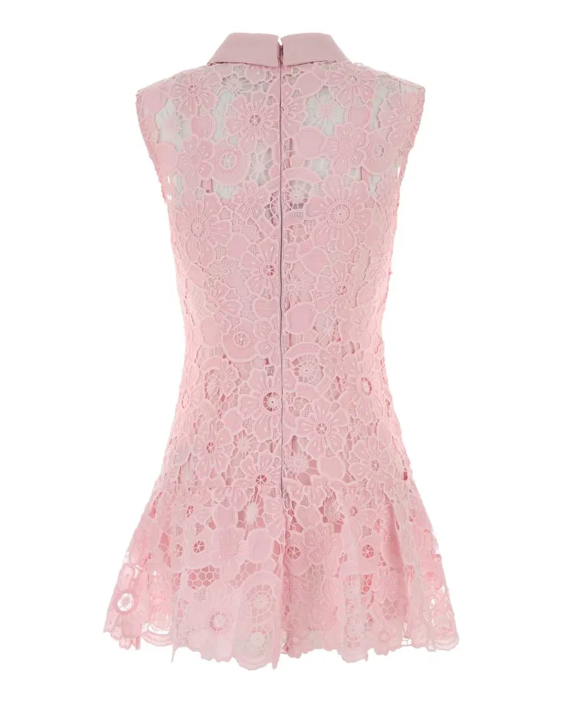 Self-Portrait Women's Pink Lace Mini Dress Rosa Abiti Pink