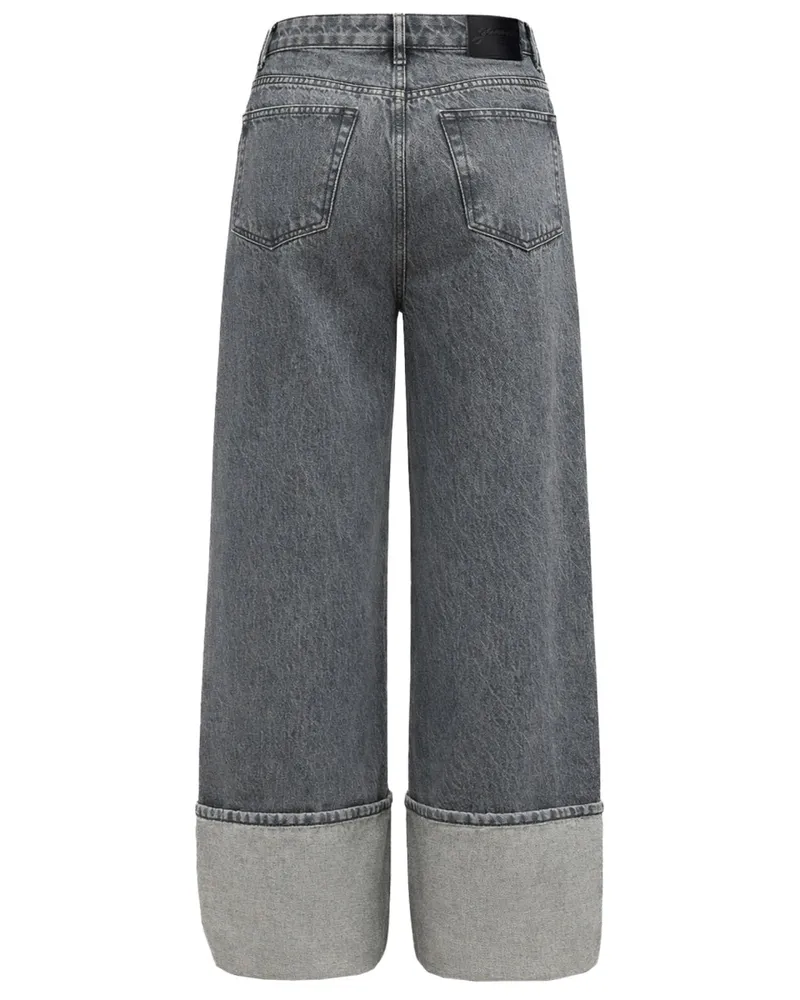 Ganni Double Fly Jeans — Charcoal Charcoal