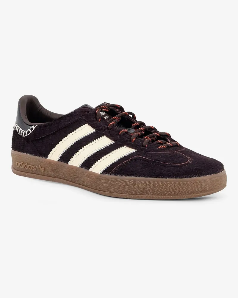 adidas Unisex Sneakers Gazelle Pony Skin Brown Leather-Rubber Trainers Leather/rubber Brown