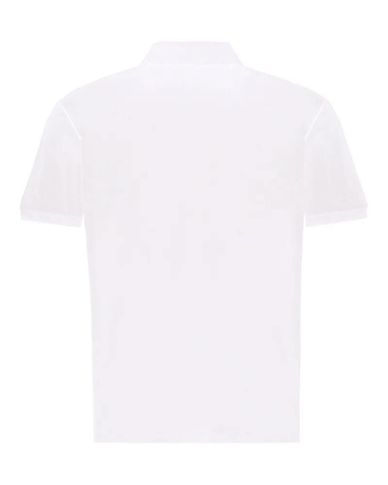 AMI Paris Men Polo Shirt Cotton-Piqué White T-shirts And Polos White