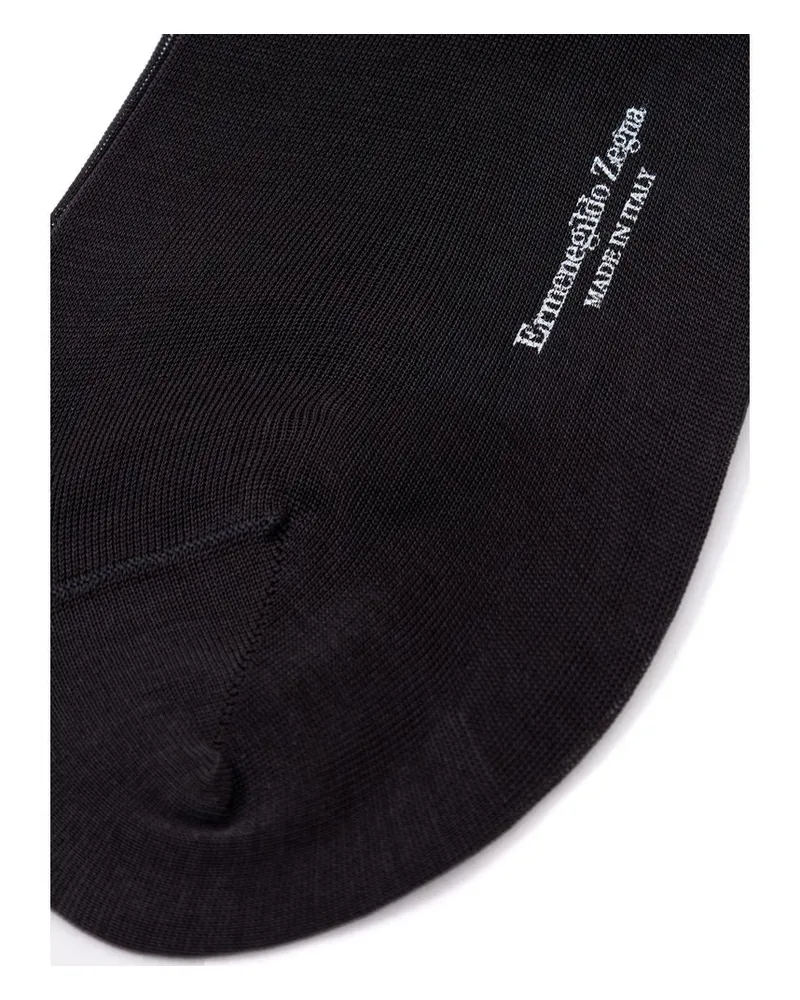 Ermenegildo Zegna Men's Gray Cotton Socks Clothing Gray