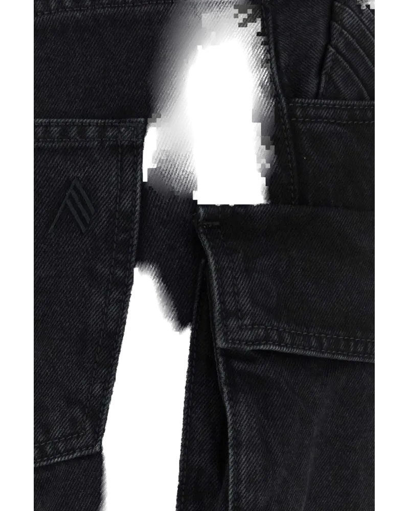ATTICO Women's Black Denim Jeans 100 Exterior Cotton Black