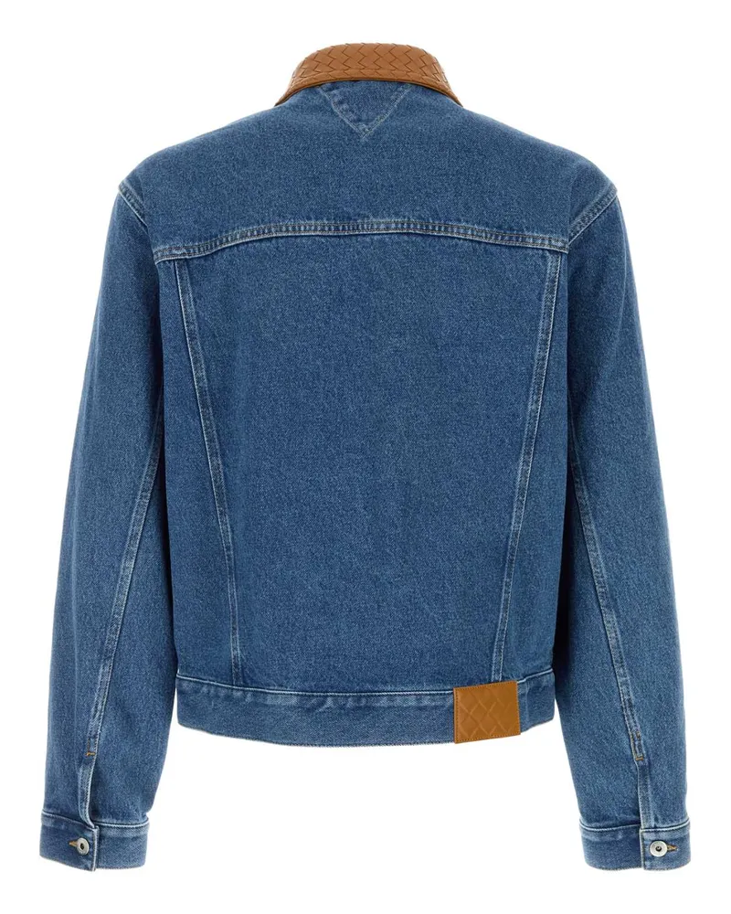 Bottega Veneta Men's Denim Jacket Midblue Exterior: Cotton Giacche E Gilet Blue