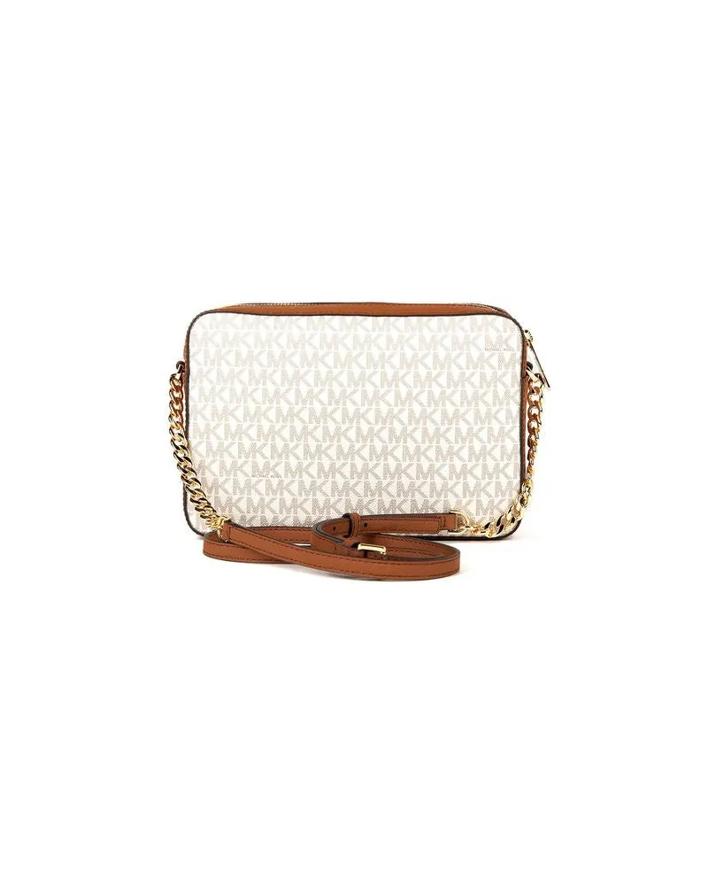 Michael Kors Women's Crossbody Bag Vanilla 89.coated Canvas Polyester Crossbody-bags Vanilla