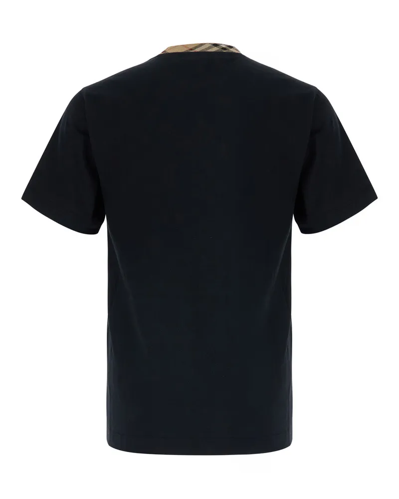 Burberry Men T-Shirt Ryan Black Cotton T-Shirts And Polos Black