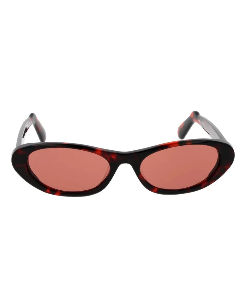 GCDS Unisex Black Plastic Sunglasses Black