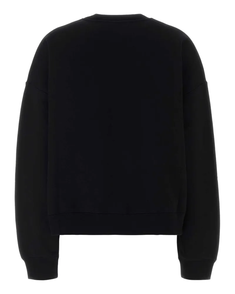 Gucci Women's Black Cotton Oversize Sweatshirt Blackmix Exterior: Felpe Black