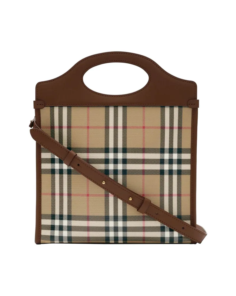 Burberry Pocket Mini Tote — Beige Beige