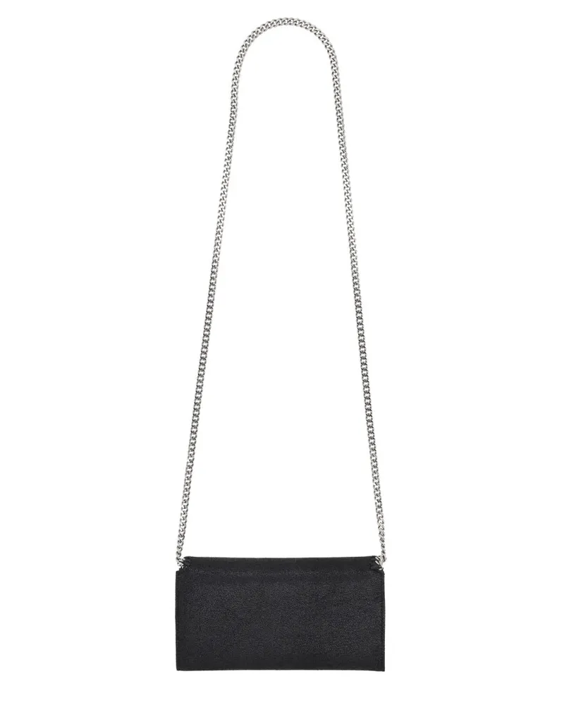 Stella McCartney Women's Shoulder Wallet Bag Falabella Black Chain Black