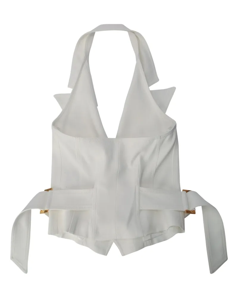 Elisabetta Franchi Women's Gilet Avorio Viea Giacche E Jacket White
