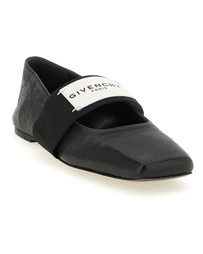 Givenchy Sliced Square Ballet Flat — Black Black
