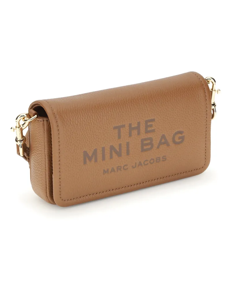 Marc Jacobs Women's The Mini Bag Shoulder Argan Oil Calf Leather Bos Taurus Beige