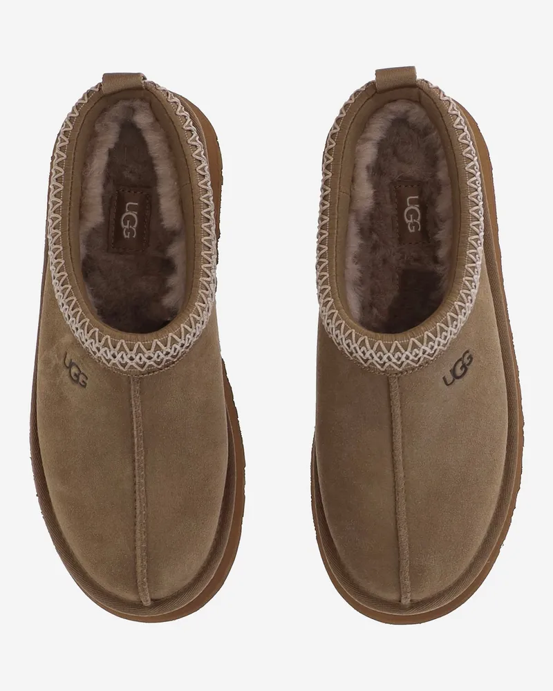 UGG Women's Mules Taz Ii Brown Suede Leather Brown