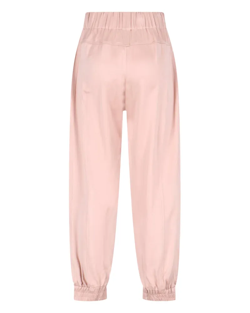 Sa Su Phi Women's Trousers Pink Silk Pink