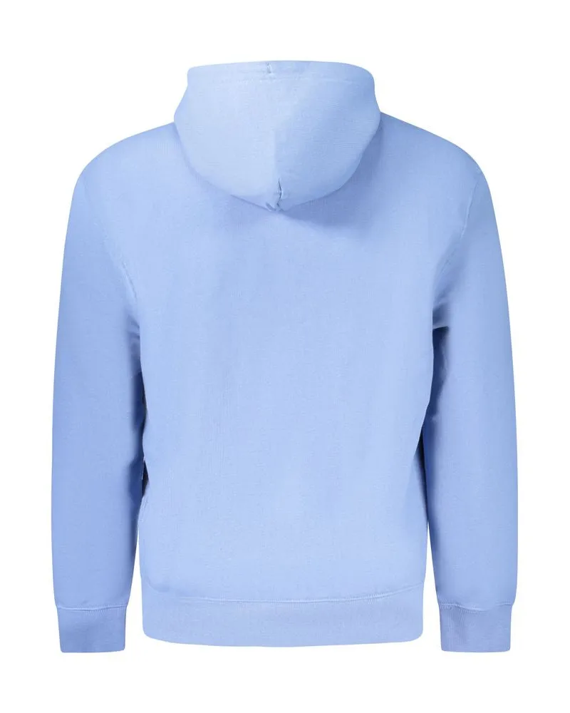 Calvin Klein Cotton-Blend Hoodie — Blue Blue