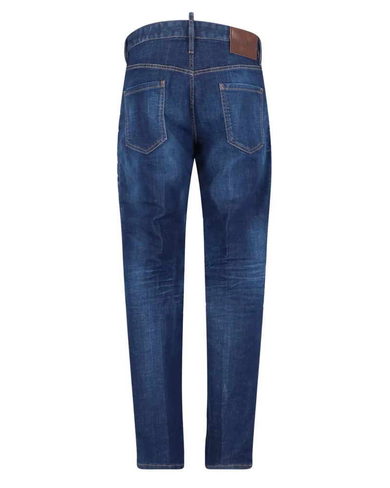 Dsquared2 Men's Jeans Blue Cotton Blue
