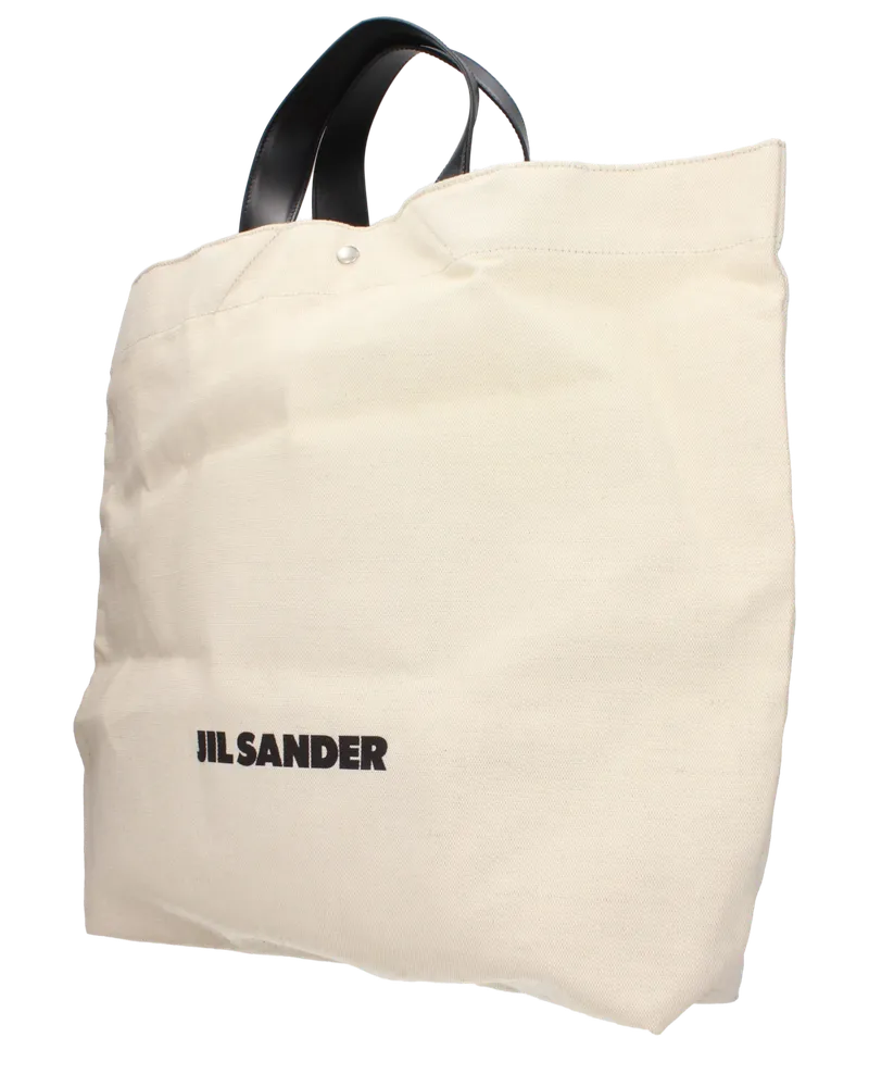 Jil Sander Women's Beige Fabric Handbag Bag Beige