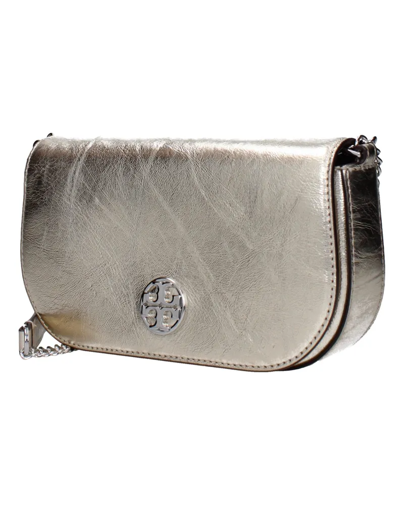 Tory Burch Women's Gold Leather Crossbody Bag Gold