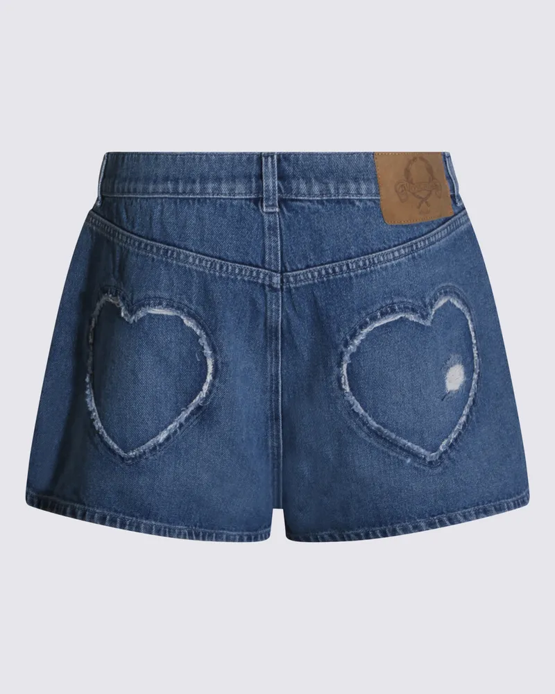 Moschino Women's Shorts Blue _co Blue