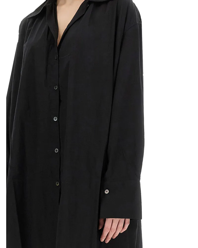 Our Legacy Loose Fit Chemisier Dress — Black Black