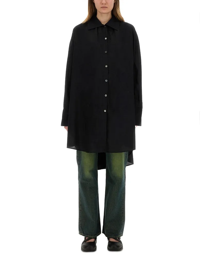 Our Legacy Loose Fit Chemisier Dress — Black Black