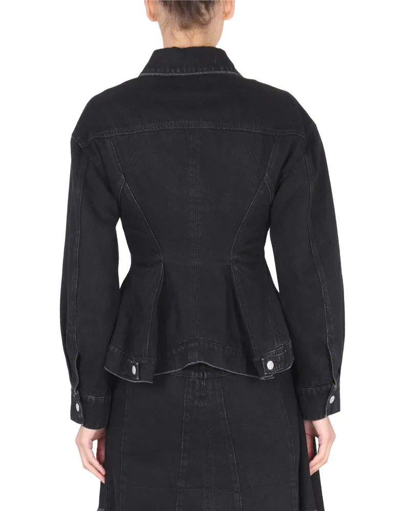 Alexander McQueen Cotton Denim Jacket — Black Black